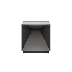 Tafellamp op batterijen NUTALIS 10X10CM Cubusvorm, CCT Switch, met Touch-Dimmer, met Lader IP54, grafietgrijs dimbaar