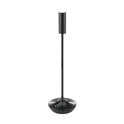 Tafellamp op batterijen NUCANDLE met Touch-Dimmer IP54, glanzend, zwart dimbaar