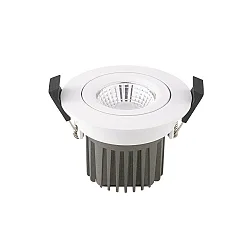 recessed luminaire DILED 68 swivelling IP20, white dimmable 10W 640lm 3000K 36° 36° CRI 95