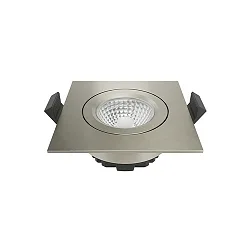 Inbouwarmatuur DILED hoekig IP20, staal dimbaar 6W 370lm 2700K 45° 45° CRI 95