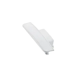 Eindkap FLAT 12 flush, wit