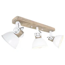 Plafondarmatuur GEARWOOD 3-vlams, instelbaar E27 IP20