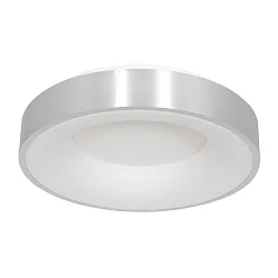 Plafondarmatuur RINGLEDE - Ø 38CM rond, medium, direct / indirect IP20, zilver geborsteld dimbaar