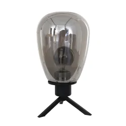 table lamp REFLEXION - Ø 15CM 1 flame, high, with switch, with plug E27 IP20, black matt 