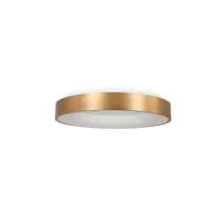 Plafondarmatuur RINGLEDE - Ø 30CM klein, rond, direct / indirect IP20, goud mat dimbaar