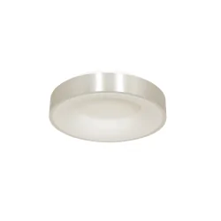 Plafondarmatuur RINGLEDE - Ø 30CM klein, rond, direct / indirect IP20, zilver geborsteld dimbaar