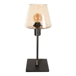 table lamp ANCILLA 1 flame, large E14 IP20, cocoa 