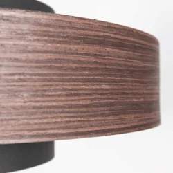 Pendelarmatuur FLINTER 1-vlams E27 IP20, hout dimbaar