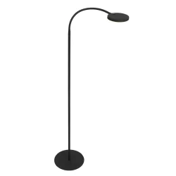 Staande lamp PLATU met flexibele arm, met aanraakdimmer IP20, brons dimbaar