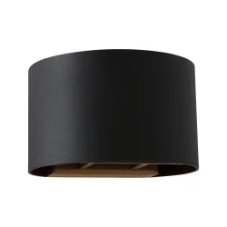 Wandarmatuur MURO up down, rond, instelbaar G9 IP20, staal geborsteld dimbaar