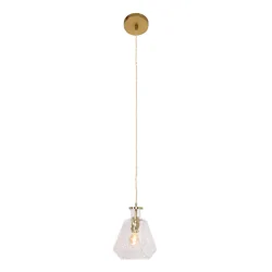 Pendelarmatuur GRAZIOGLASS ?18cm E27 IP20, messing