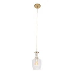 Pendelarmatuur GRAZIOGLASS ?12,5cm E27 IP20, messing