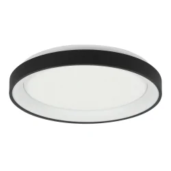 Plafondarmatuur RINGLEDE IP20, zwart dimbaar
