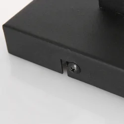 Wandarmatuur STANG 2-vlams IP20, zwart dimbaar