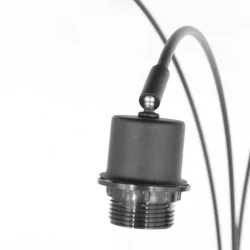 Staande lamp SPARKLED LIGHT 3-vlams E27 IP20, zwart dimbaar