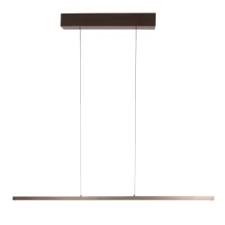 pendant luminaire BANDE 3 flames IP20, cocoa dimmable