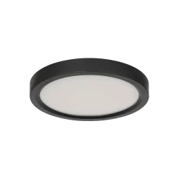 Plafondarmatuur LUMINIX 1-vlams IP44, zwart dimbaar