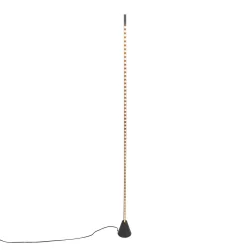 Staande lamp LUZHAZ 1-vlams IP20, zwart dimbaar
