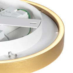 Plafondarmatuur RINGLUX 2-vlams IP20, goud dimbaar