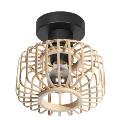 ceiling luminaire BREEZA BEACH 1 flame E27 IP20, black dimmable