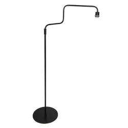 floor lamp BLOEBA 1 flame E27 IP20, black dimmable