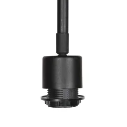 wall luminaire BLOEBA 1 flame E27 IP20, black dimmable