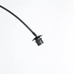 Booglamp CURVE 1-vlams E27 IP20, zwart dimbaar