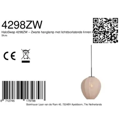 pendant luminaire SILURA 1 flame E27 IP20, creme dimmable