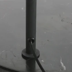 Staande lamp LUNA-ARC 2-vlams IP20, zwart dimbaar