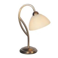 table lamp ANTHEA 1 flame E27 IP20, bronze dimmable