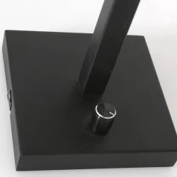 Wandarmatuur STANG 1-vlams E27 IP20, zwart dimbaar