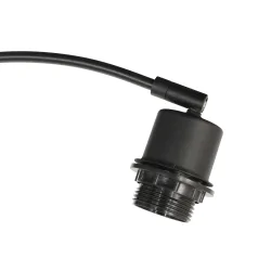 Staande lamp SPARKLED LIGHT 3-vlams E27 IP20, zwart dimbaar