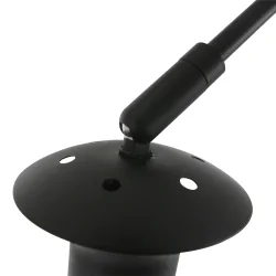 wall luminaire VELA LINO 1 flame E27 IP20, black dimmable