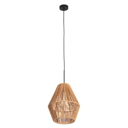 pendant luminaire ROPEX 1 flame E27 IP20, black dimmable
