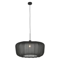 Pendelarmatuur VELA LINO 1-vlams E27 IP20, zwart dimbaar