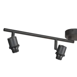 Plafondarmatuur SUMBA 4-vlams E14 IP20, zwart dimbaar