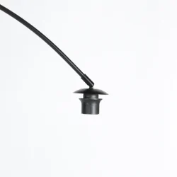 Booglamp CURVE 1-vlams E27 IP20, zwart dimbaar