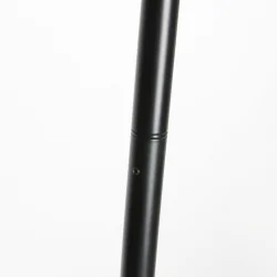 Booglamp CURVE 1-vlams E27 IP20, zwart dimbaar