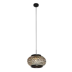 Pendelarmatuur NOX LIGHT 1-vlams E27 IP20, zwart dimbaar