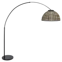Booglamp NOX LIGHT 1-vlams E27 IP20, zwart dimbaar
