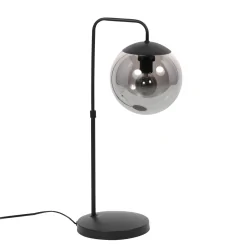 Tafelarmatuur BOLLIQUE 1-vlams E14 IP20, zwart dimbaar