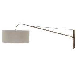 Wandarmatuur ELEGANT CLASSY 1-vlams E27 IP20, brons dimbaar