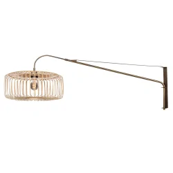 Wandarmatuur BREEZA BEACH 3 1-vlams E27 IP20, brons dimbaar