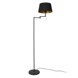Staande lamp BELLA 1-vlams E27 IP20, zwart dimbaar