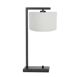table lamp STANG down, with switch, with shade, with plug E27 IP20, black matt dimmable