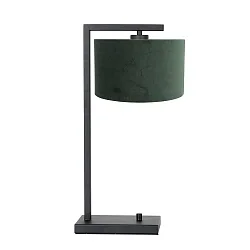 table lamp STANG down, with switch, with shade, with plug E27 IP20, black matt dimmable