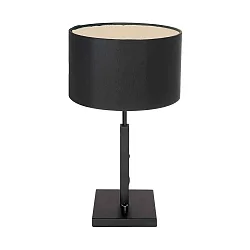 table lamp STANG up, short, with switch, with shade, with plug E27 IP20, black matt dimmable