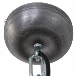 pendant luminaire BIKKEL - Ø 42CM 1 flame, medium E27 IP20, brown, pied dimmable