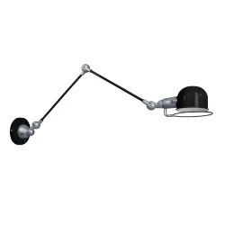 Wandarmatuur DAVIN lang, met schakelaar, met scharnierende arm E14 IP20
