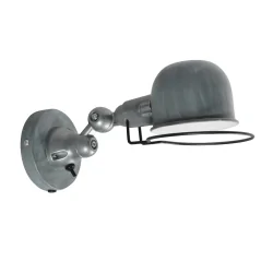 Wandarmatuur DAVIN kort, met schakelaar, met scharnierende arm E14 IP20, groen 